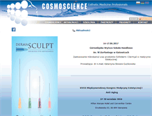 Tablet Screenshot of cosmoscience.pl